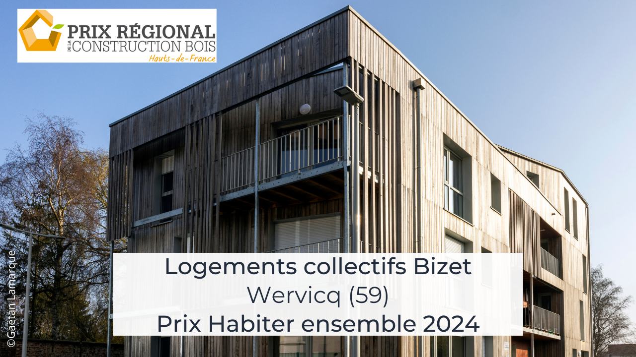 Prix Habiter ensemble : « Logements collectifs Bizet » – Prix Régional Construction Bois 2024