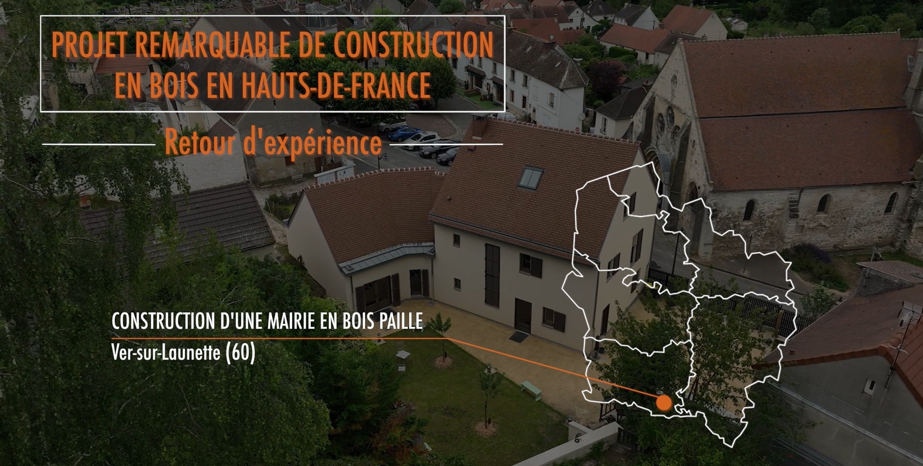 Construction d’une mairie en bois paille à Ver-sur-Launette (60)